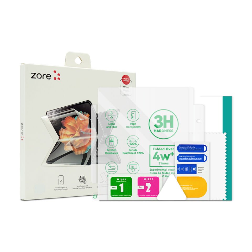 Samsung Galaxy Z Flip 3 HEPTEKİLETİŞİM Hizalama Aparatlı S-Fit Body Ekran Koruyucu
