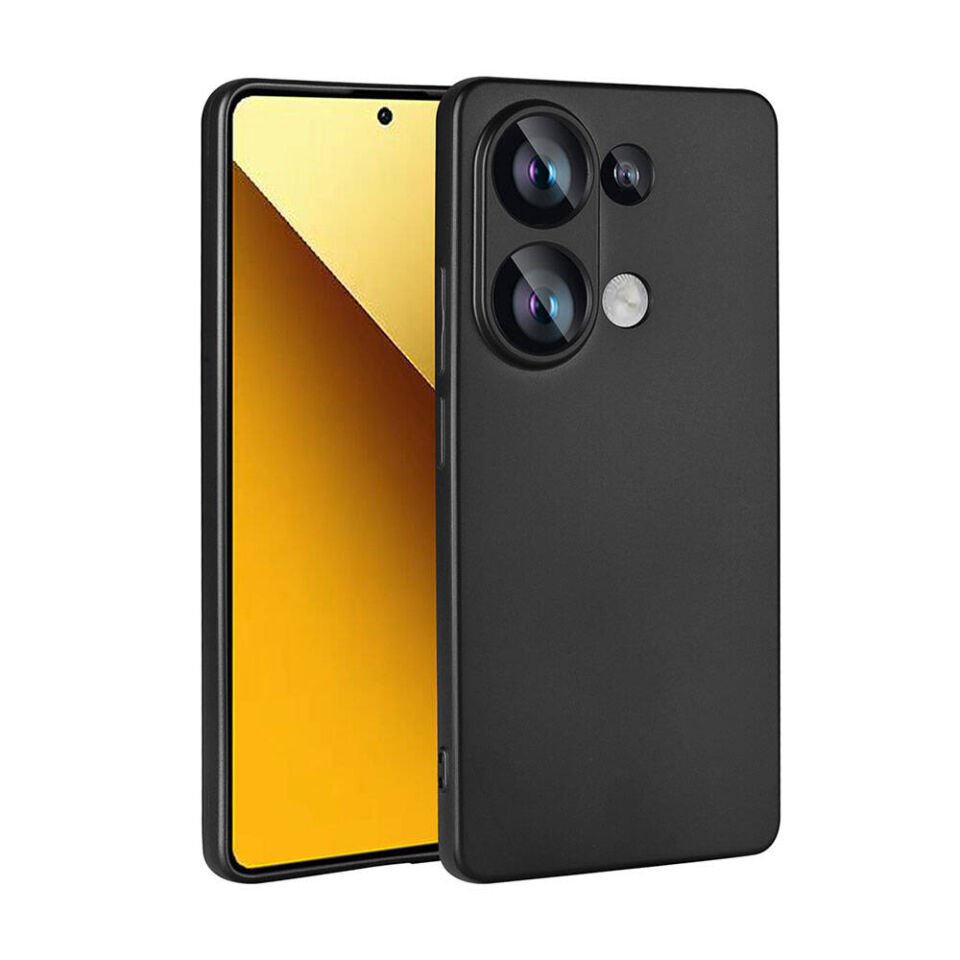 Xiaomi Redmi Note 13 4G Kılıf Yumuşak Dokulu Soft İnce Mat Silikon Kapak (PREMİER) Gold