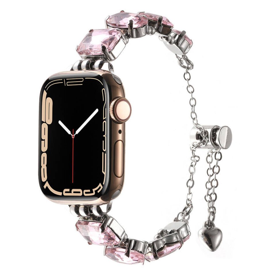 Apple Watch 40mm HEPTEKİLETİŞİM KRD-115 Renkli Taş Tasarımlı Kordon