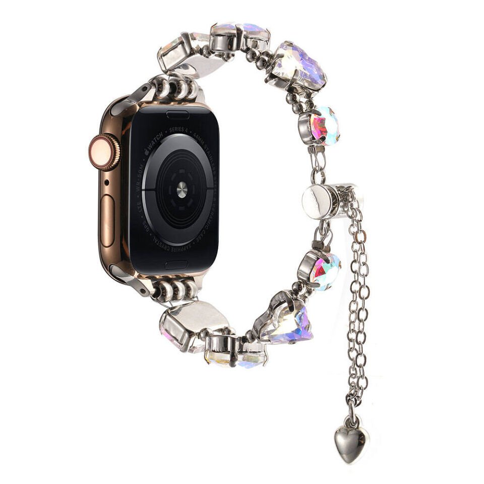 Apple Watch 40mm HEPTEKİLETİŞİM KRD-115 Renkli Taş Tasarımlı Kordon
