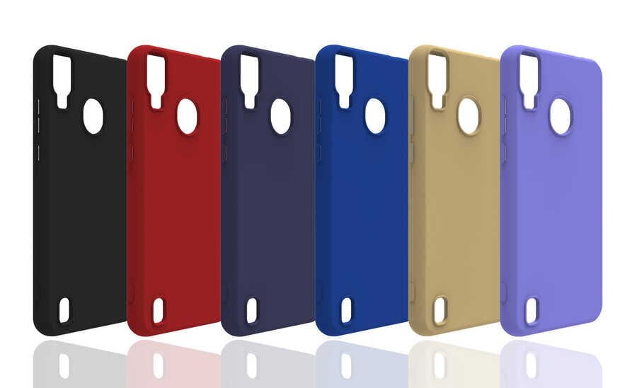 Reeder P13 Blue Kılıf Kamera Korumalı Esnek Renkli Silikon Kapak (Biye) Mavi