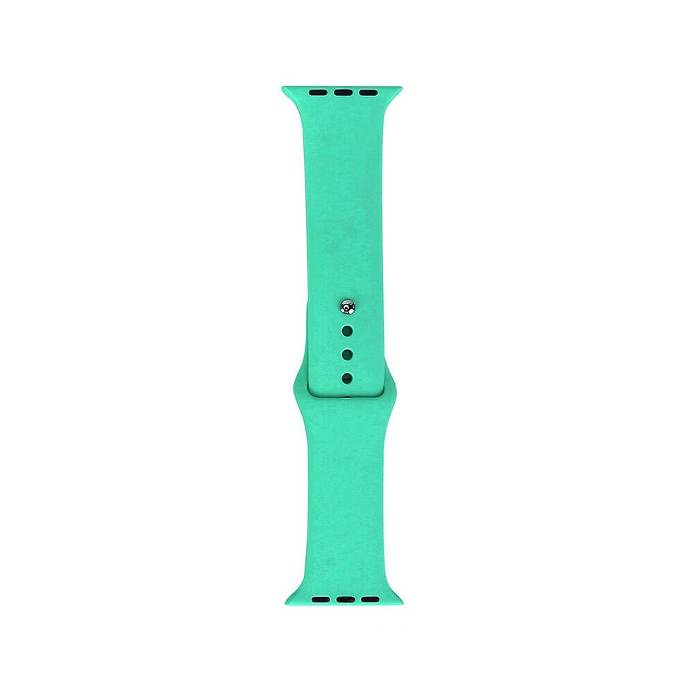 Apple Watch 2/3/4/5/6/7/8/9/se/nike 38mm 40mm 41mm Silikon Kordon Tasarım (band klasik) Spearmint Green