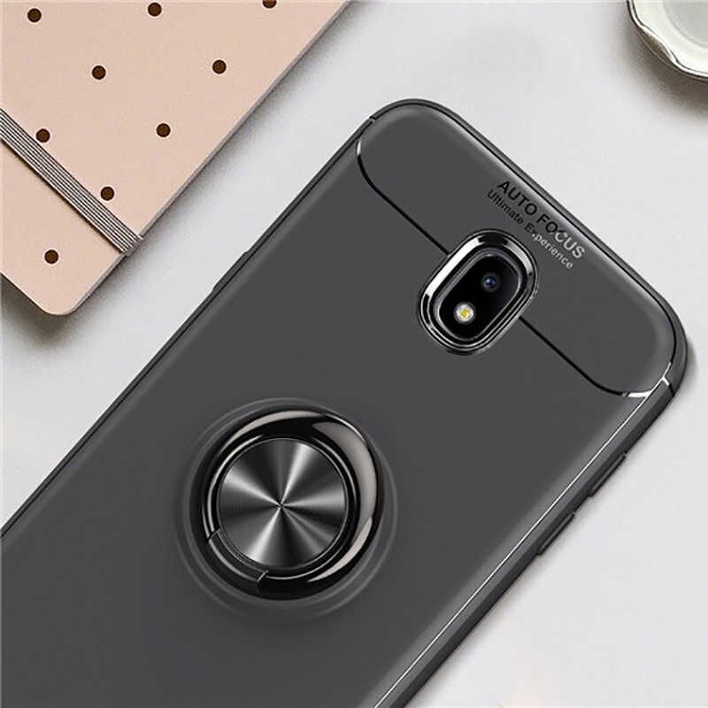 Xiaomi Redmi 8A Kılıf Kamera Çıkıntılı Renkli Yüzüklü Standlı Mıknatıslı Kapak (RAVEL) Mavi