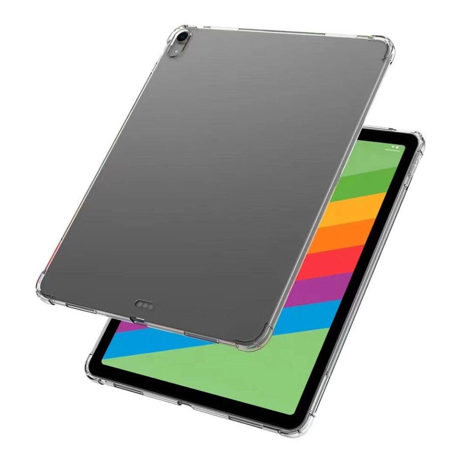 Apple iPad Air 13 2024 Şeffaf Tablet Kılıf Köşelerden Ultra Dayanıklı Kalem Bölmeli Tasarım(T-ANTİ) Şeffaf