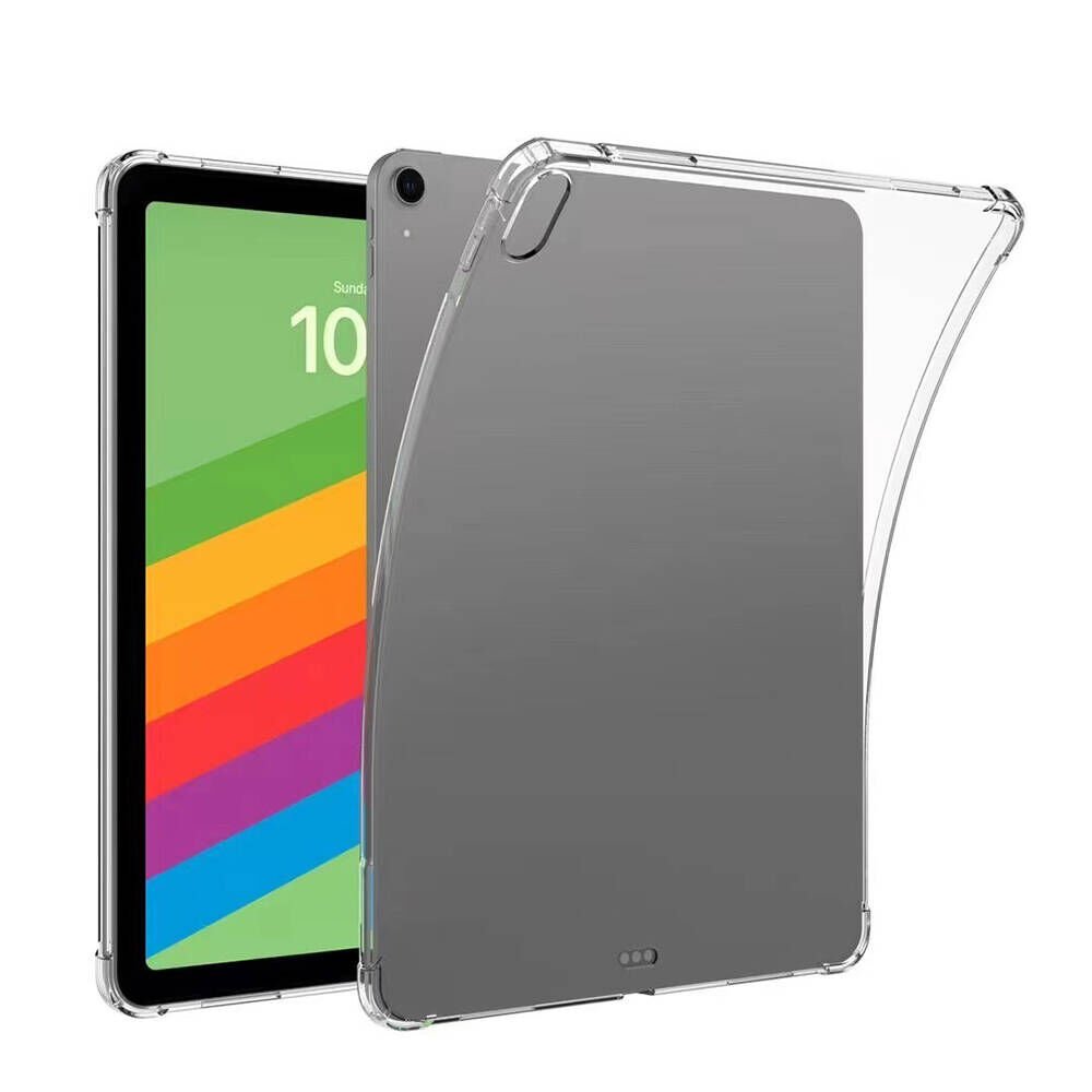 Apple iPad Air 13 2024 Şeffaf Tablet Kılıf Köşelerden Ultra Dayanıklı Kalem Bölmeli Tasarım(T-ANTİ) Şeffaf