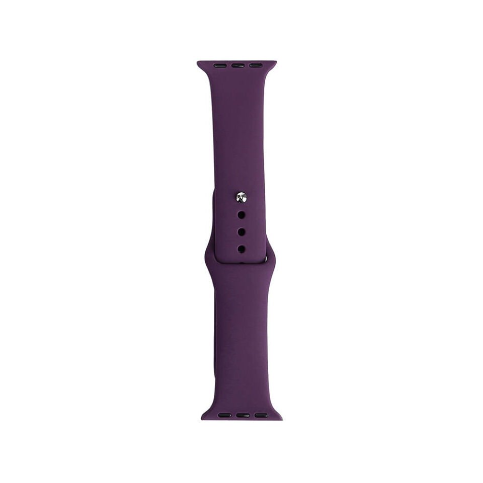 Apple Watch 2/3/4/5/6/7/8/9/se/nike 38mm 40mm 41mm Silikon Kordon Tasarım (band klasik) Violet