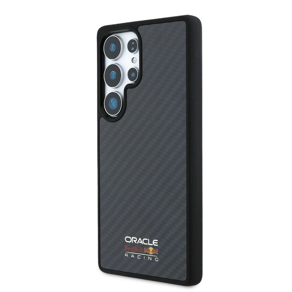 Galaxy S25 Ultra Kılıf Redbull Orjinal Lisanslı Magsafe Şarj Özellikli Karbon Fiber Tasarımlı Parlayan Logolu Kapak