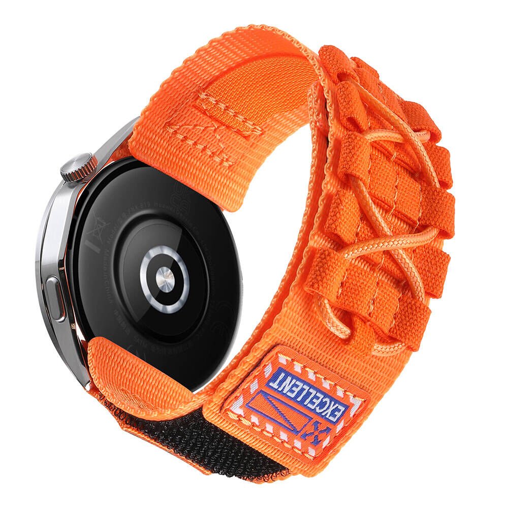 Gear S3 HEPTEKİLETİŞİM KRD-112 22mm Orbital Örgülü Halat Tasarımlı Naylon Kumaş Hasır Kordon