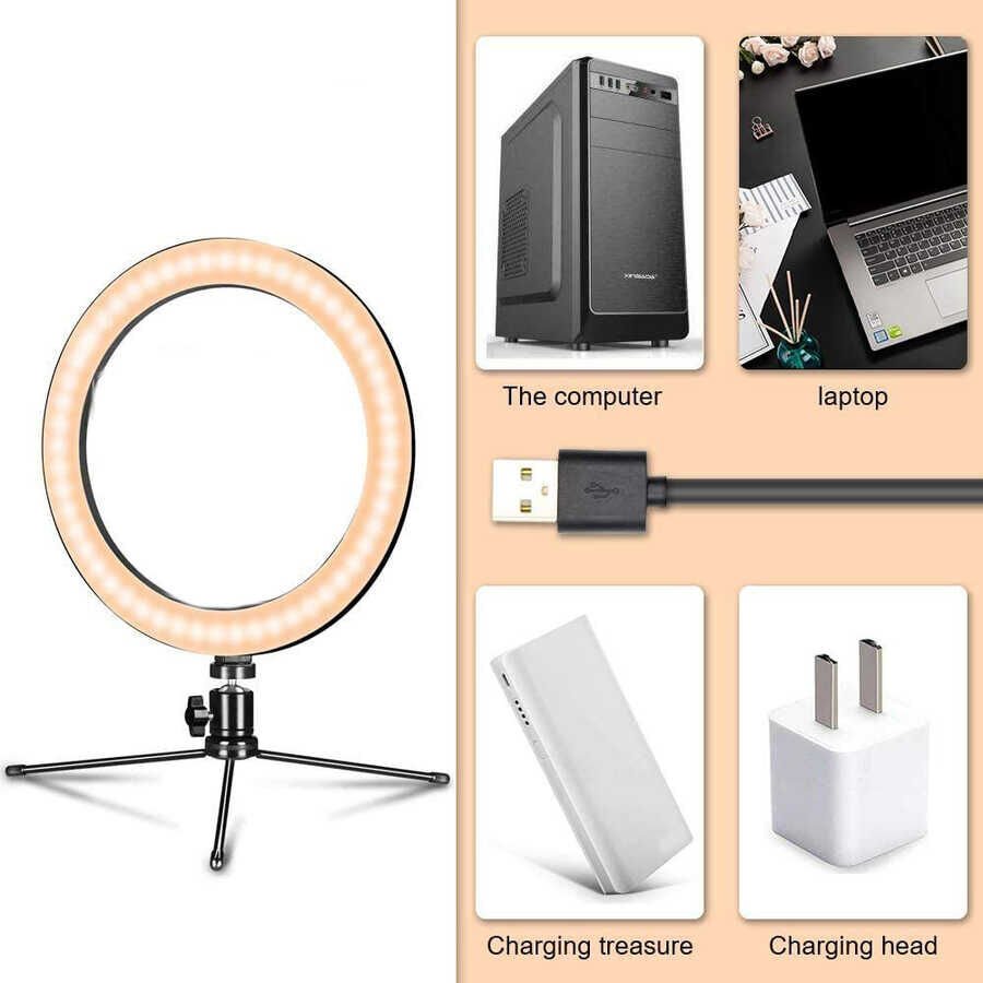 HEPTEKİLETİŞİM CT-001 Işıklı Tripod Ring Light
