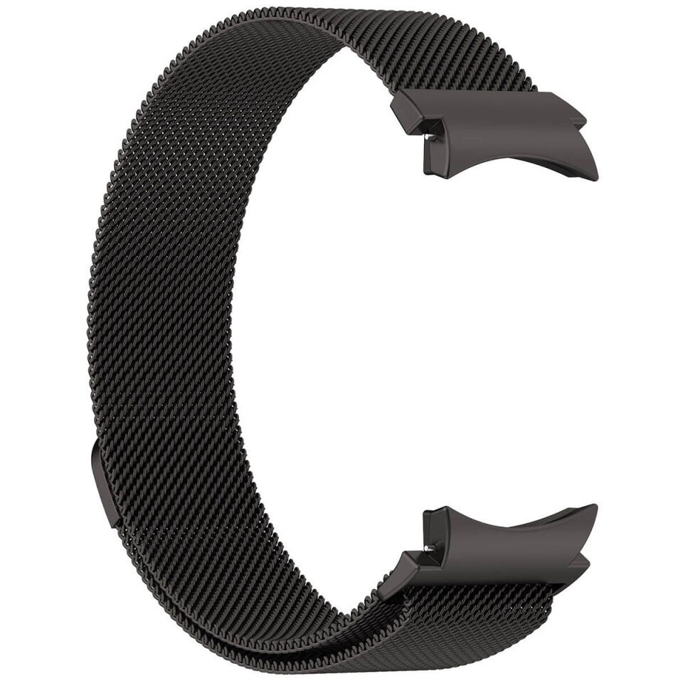 Samsung Galaxy Watch 6 Classic 43mm Metal Kordon Tel Örgü İşlemeli Tasarım (KRD-01) Siyah