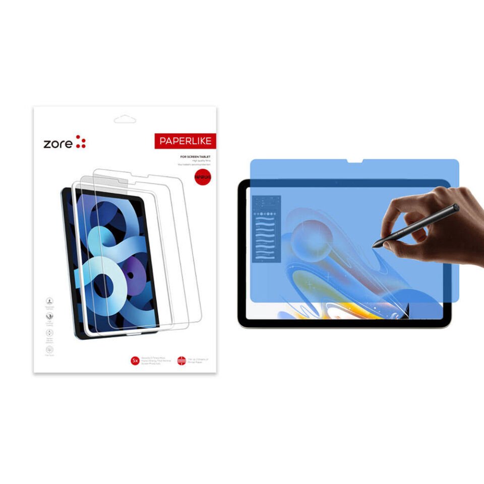 Apple iPad Air 13 2024 Ekran Koruyucu Kağıt Hisli (z-Paper Like) Şeffaf