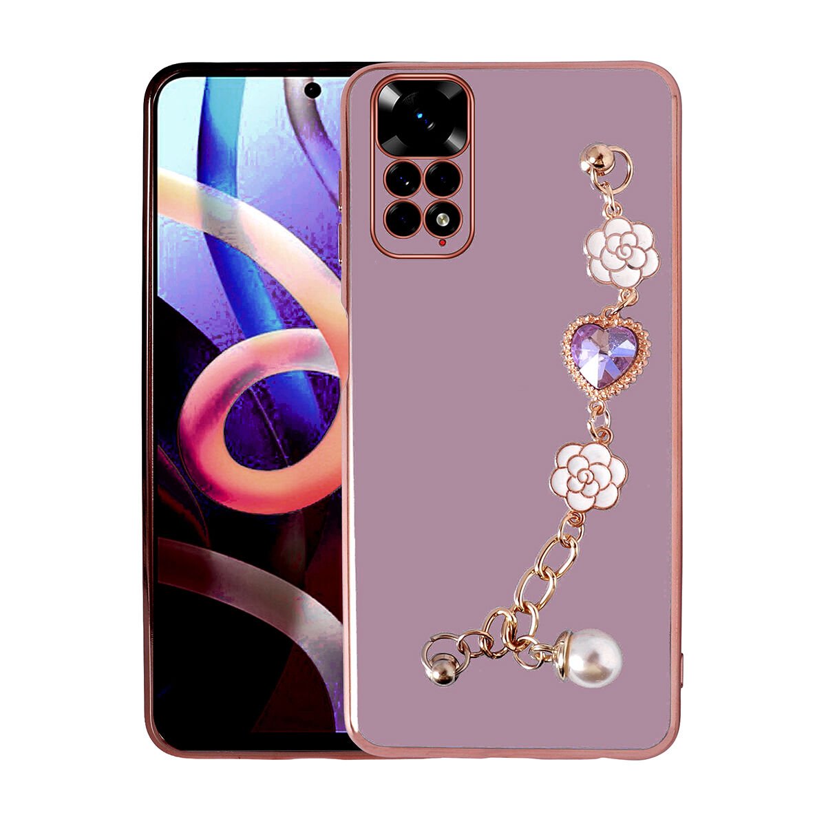 Xiaomi Redmi Note 11S Global Kılıf El Tutamaçlı Kamera Korumalı HEPTEKİLETİŞİM Taka Silikon Kapak