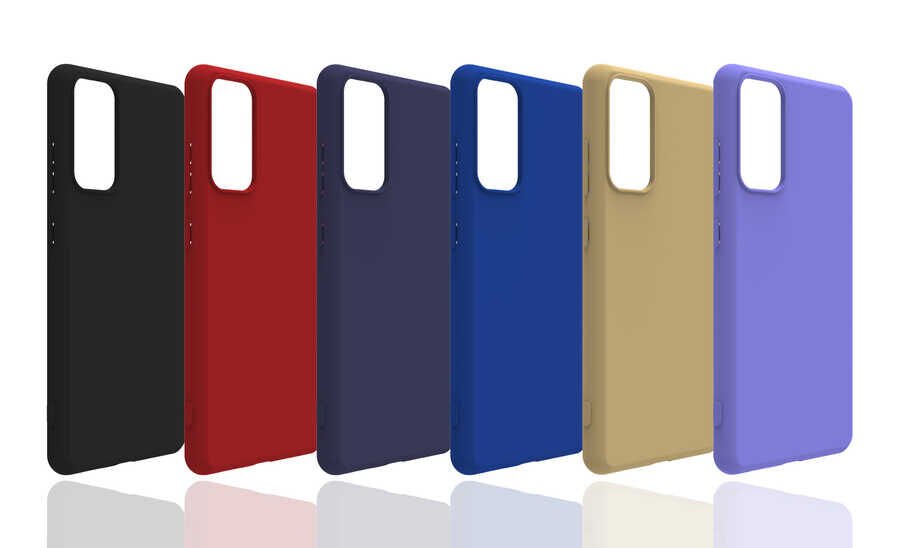 Samsung Galaxy S20 FE Kılıf Kamera Korumalı Esnek Renkli Silikon Kapak (Biye) Siyah