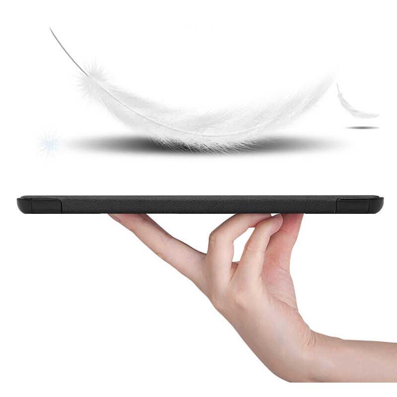 Huawei MatePad 10.4 Kılıf Arkası Silikon Pu Deri 360 Koruma (SC.) Pembe