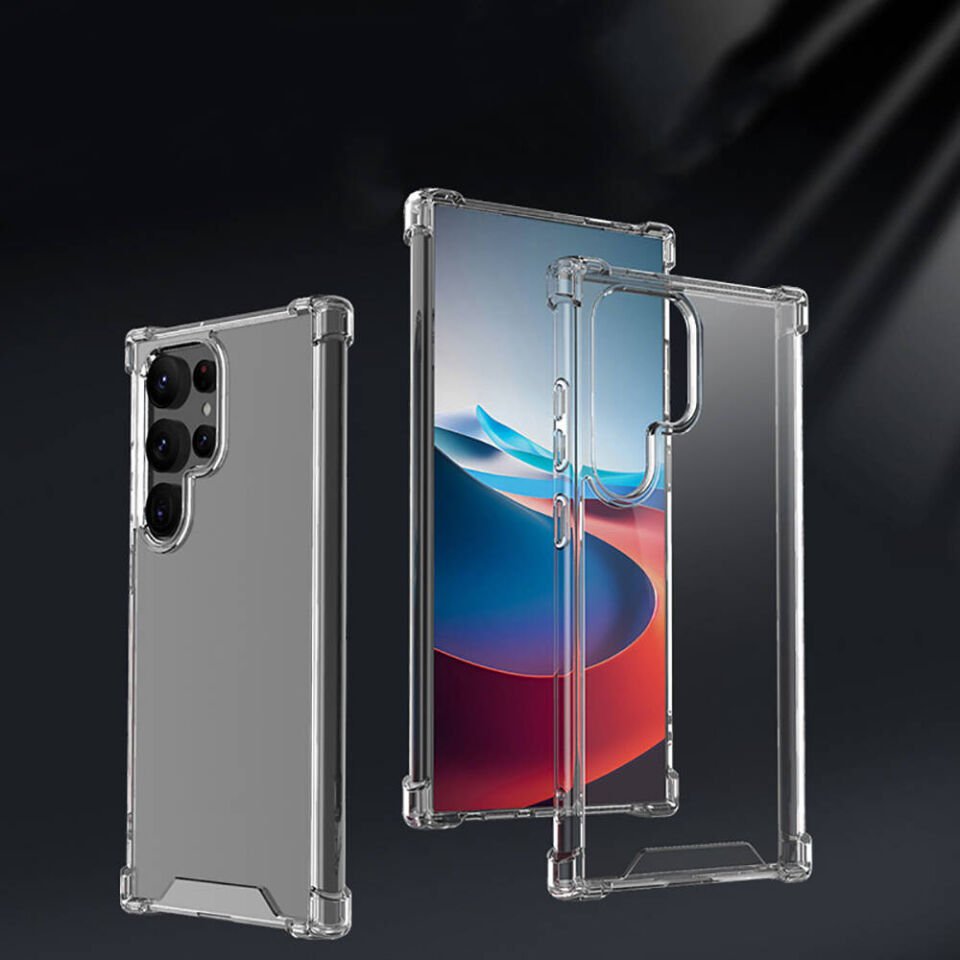Samsung Galaxy S24 Ultra Şeffaf Kılıf Köşelerde Darbelere Karşı Ultra Kalınlık (ANTİSHOCK) Renksiz