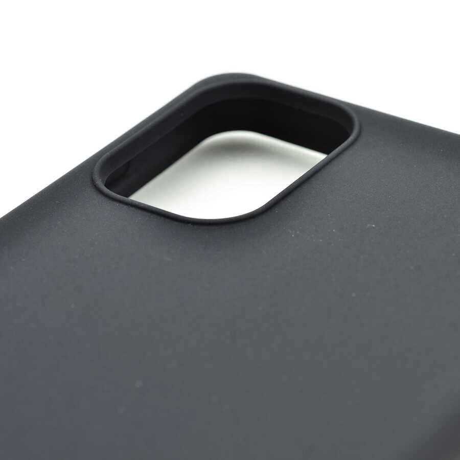 Samsung Galaxy M31S Kılıf Kamera Korumalı Esnek Renkli Silikon Kapak (Biye) Siyah