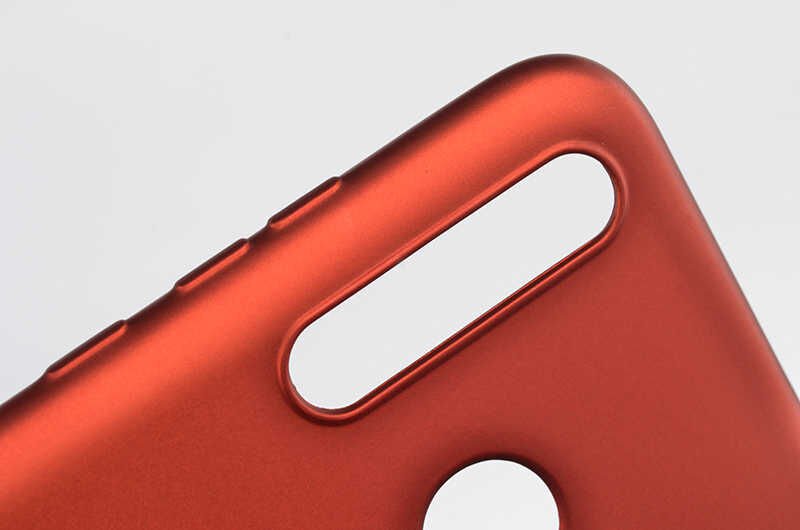 Huawei Honor 20 Lite Kılıf Yumuşak Dokulu Soft Esnek İnce Mat Renkli Silikon Kapak (PREMİER) Kırmızı