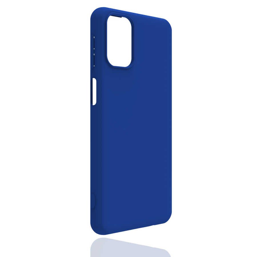 Samsung Galaxy M31S Kılıf Kamera Korumalı Esnek Renkli Silikon Kapak (Biye) Mor