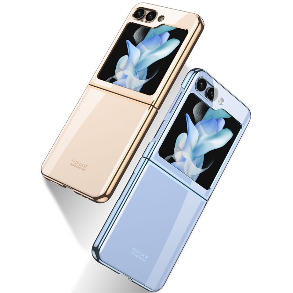 Samsung Galaxy Z Flip 5 Kılıf HEPTEKİLETİŞİM Kıpta Lensli Kapak