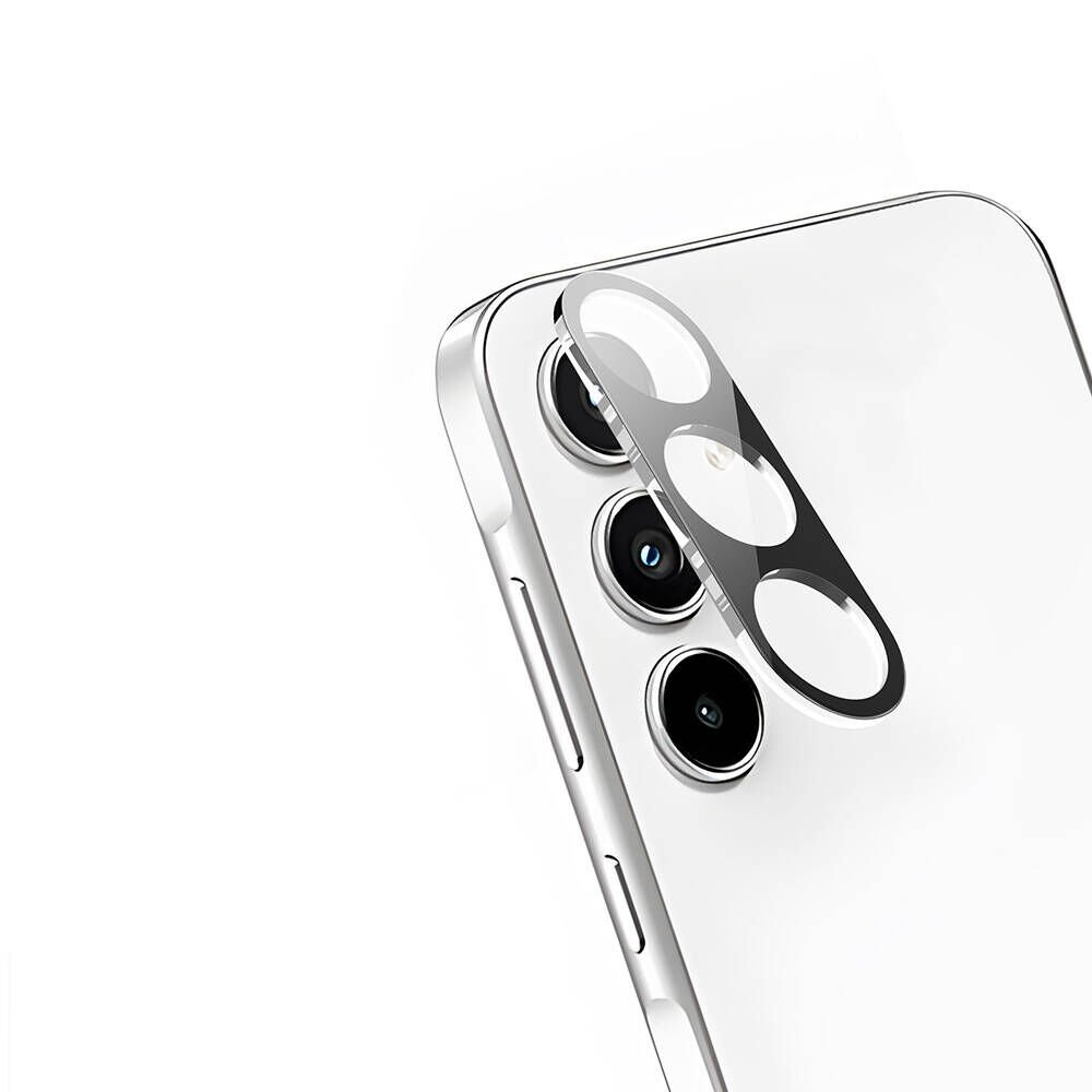 Samsung Galaxy A35 Kamera Lens Koruyucu Siyah Çerçeveli Korunaklı (3D K.C) Siyah