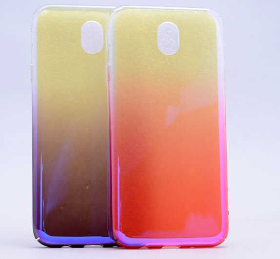 Galaxy J730 Pro Kılıf Zore Renkli Transparan Kapak