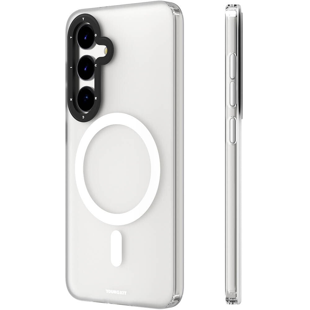 Samsung Galaxy S24 Plus Kılıf Magsafe Şarj Özellikli Youngkit Hidden Sand Serisi Kapak