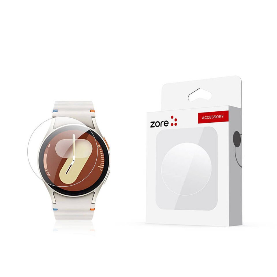 Samsung Galaxy Watch 7 44mm Ekran Koruyucu Kavisli Tam Kaplayan Koruma (PMMA) Şeffaf