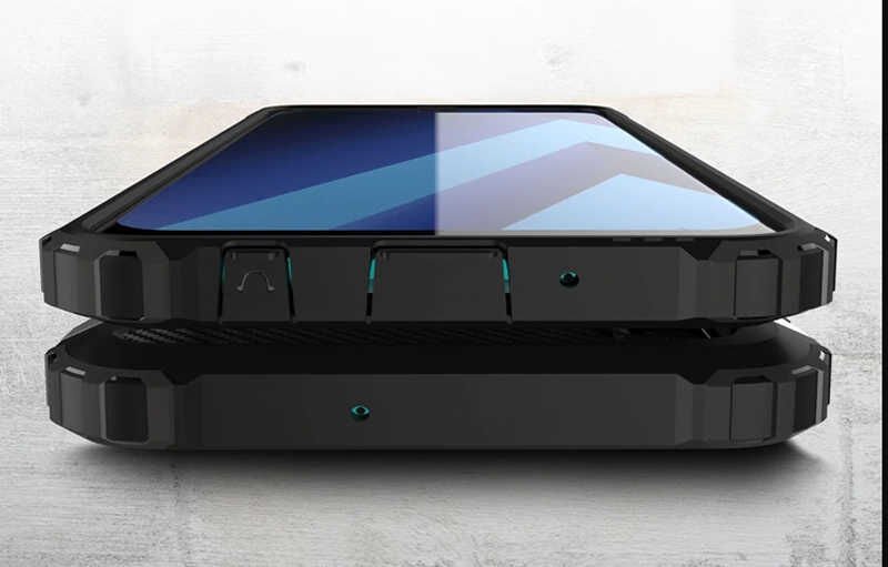 Xiaomi Mi 9 Kılıf Armor Köşe Korumalı Çift Katman Tank Zırh Kapak (CRASH) Siyah