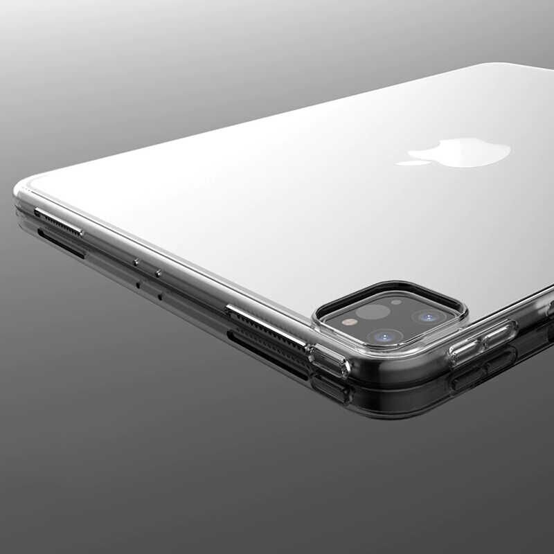 Apple iPad Pro 12.9 Pro 2020 (4.Nesil) Kılıf HEPTEKİLETİŞİM Tablet Süper Silikon Kapak
