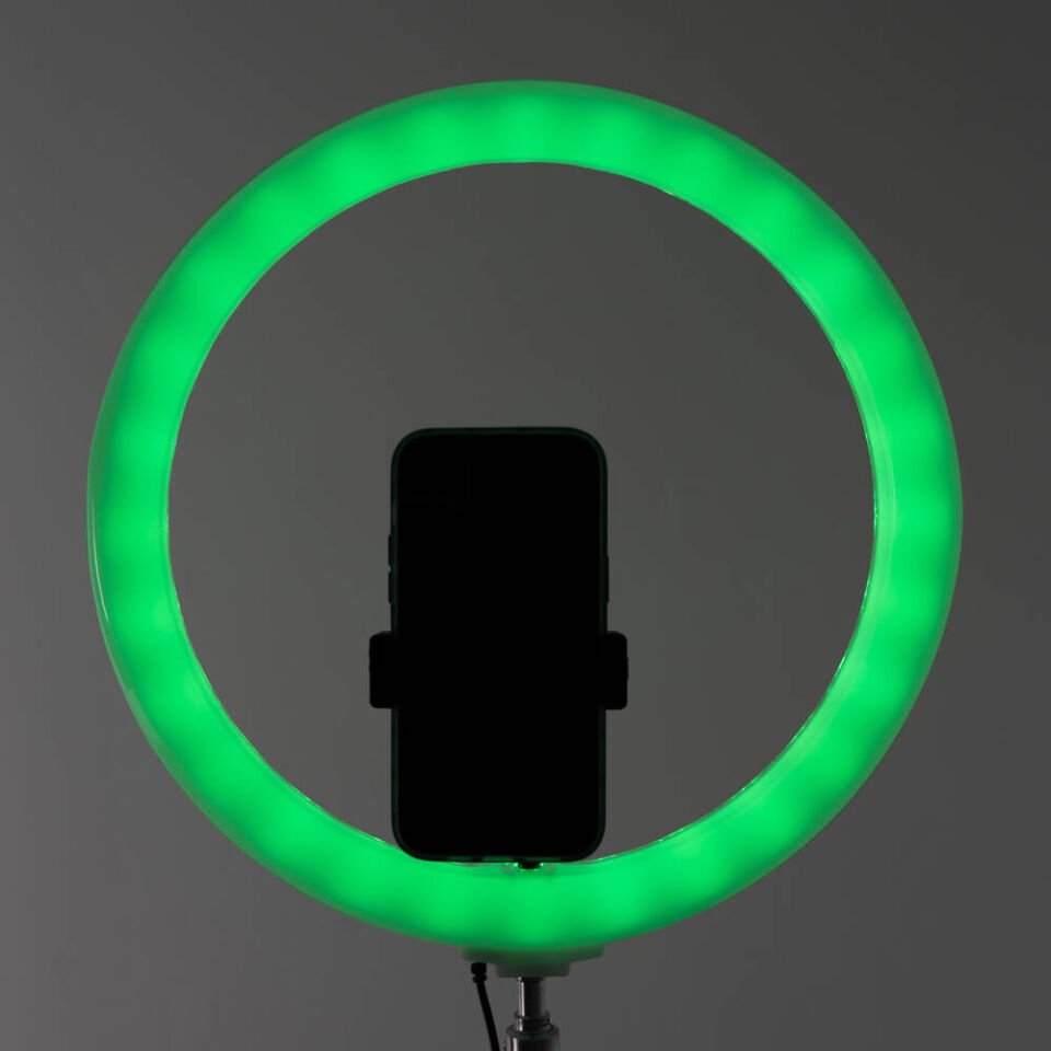 HEPTEKİLETİŞİM 3D-36 36cm Canlı Yayın ve Ambiyans RGB Led Ring Light