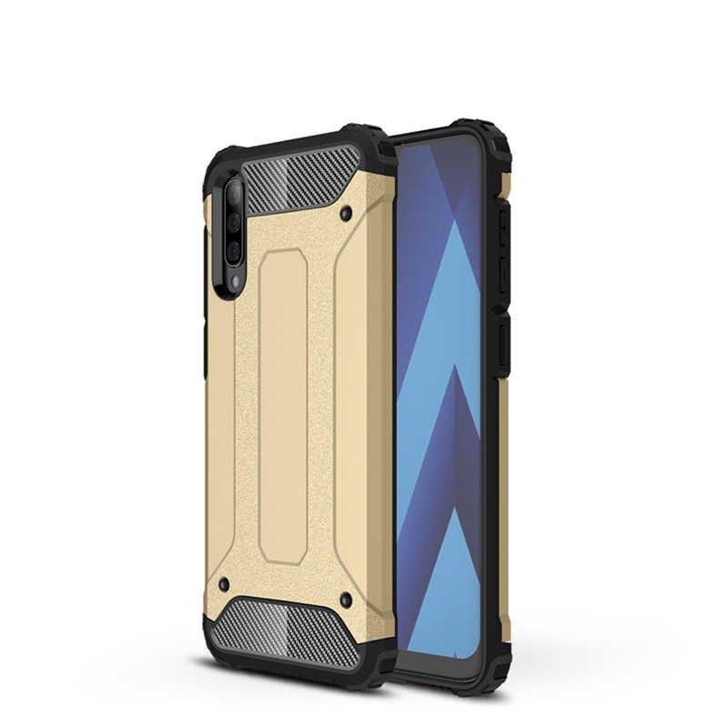 Xiaomi Mi 9 Kılıf Armor Köşe Korumalı Çift Katman Tank Zırh Kapak (CRASH) Gold