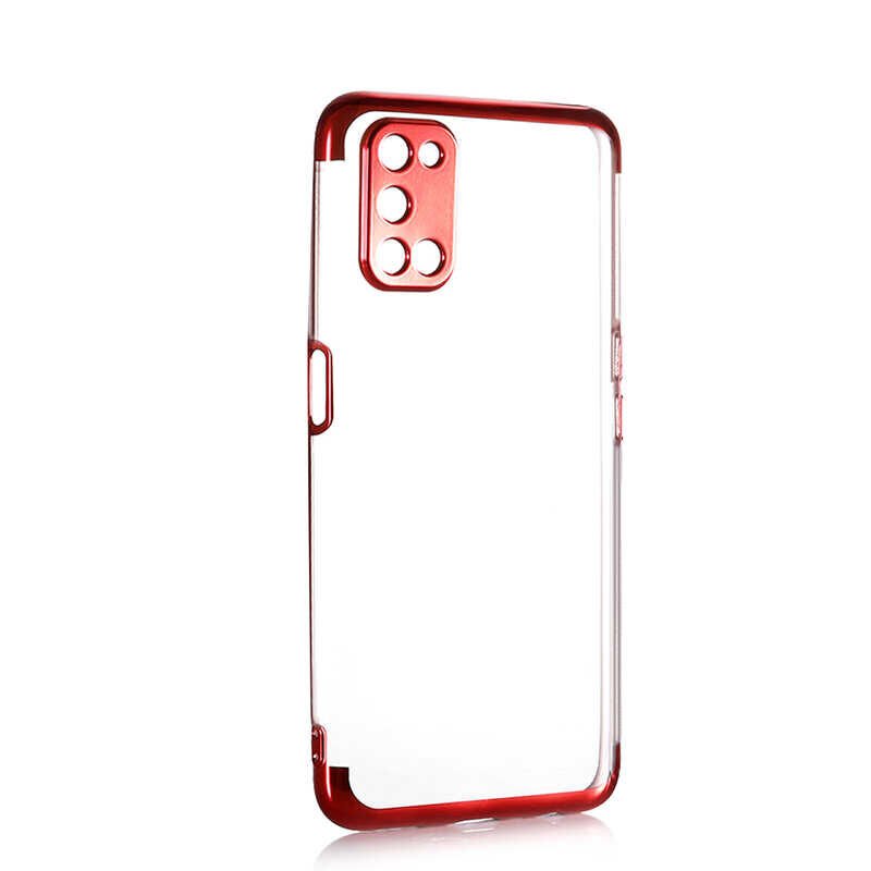 Oppo A72 Kılıf HEPTEKİLETİŞİM Dört Köşeli Lazer Silikon Kapak