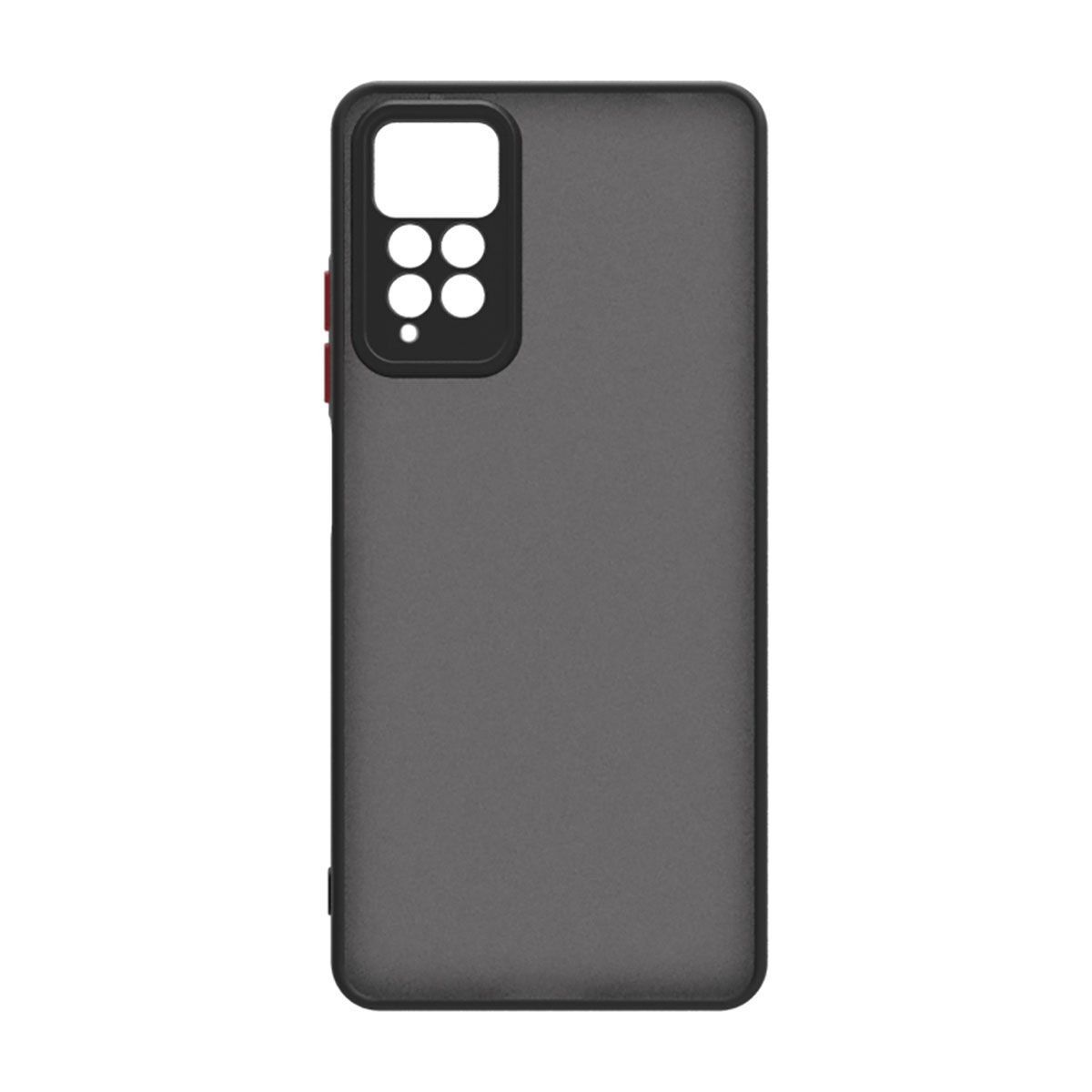 Xiaomi Redmi Note 12 Pro 4G Kılıf Mat Kamera Korumalı Renkli Tuşlu Sert Silikon Kapak (HUX) Siyah