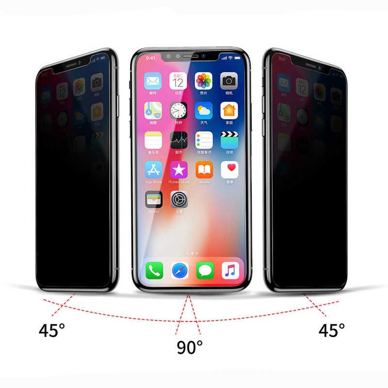 Apple iPhone XS Max 6.5 ​​​​​​​​​​​​HEPTEKİLETİŞİM Rika Premium Privacy Temperli Cam Ekran Koruyucu