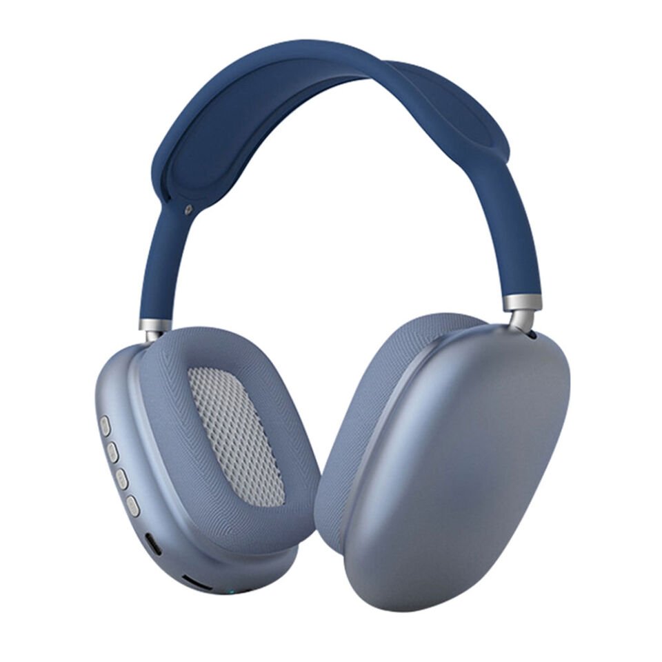 Hafif ve Portatif Kolayca Katlanıp Taşınabilir Dizayn (P94 Kulak Üstü Bluetooth Kulaklık) Mavi