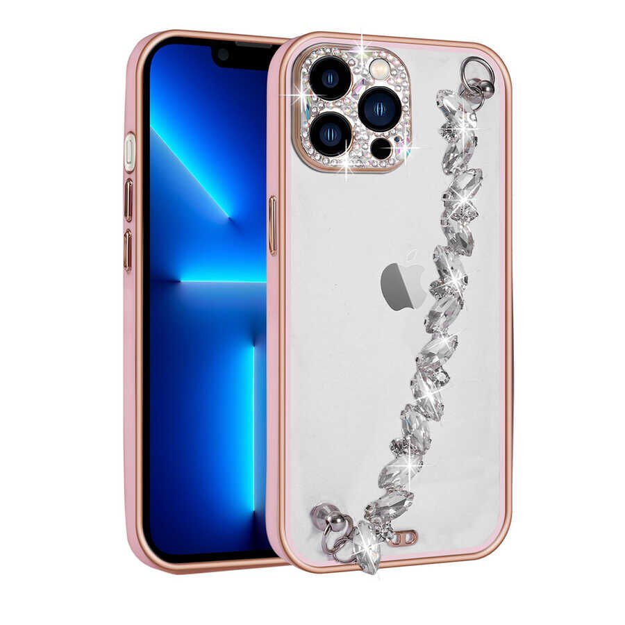 Apple iPhone 12 Pro Max Kılıf Taş Süslemeli Kamera Korumalı El Tutamaçlı HEPTEKİLETİŞİM Blazer Kapak
