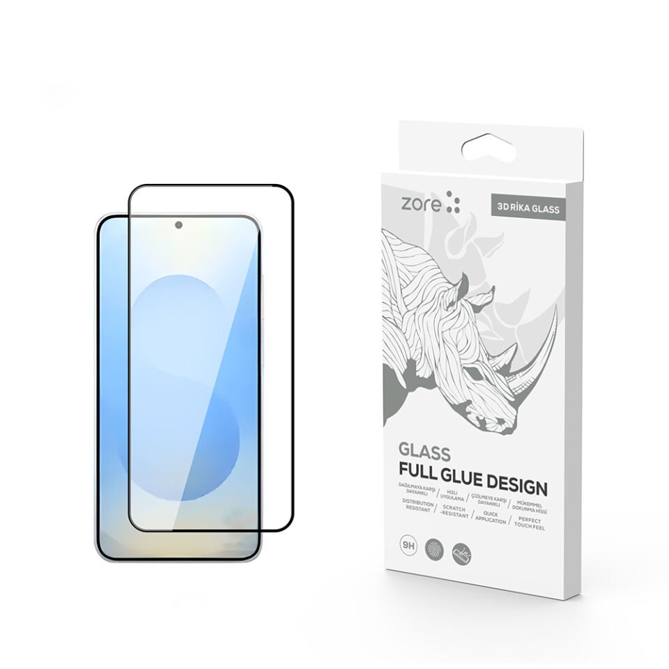 Galaxy S25 HEPTEKİLETİŞİM Rika Premium Temperli Cam Ekran Koruyucu
