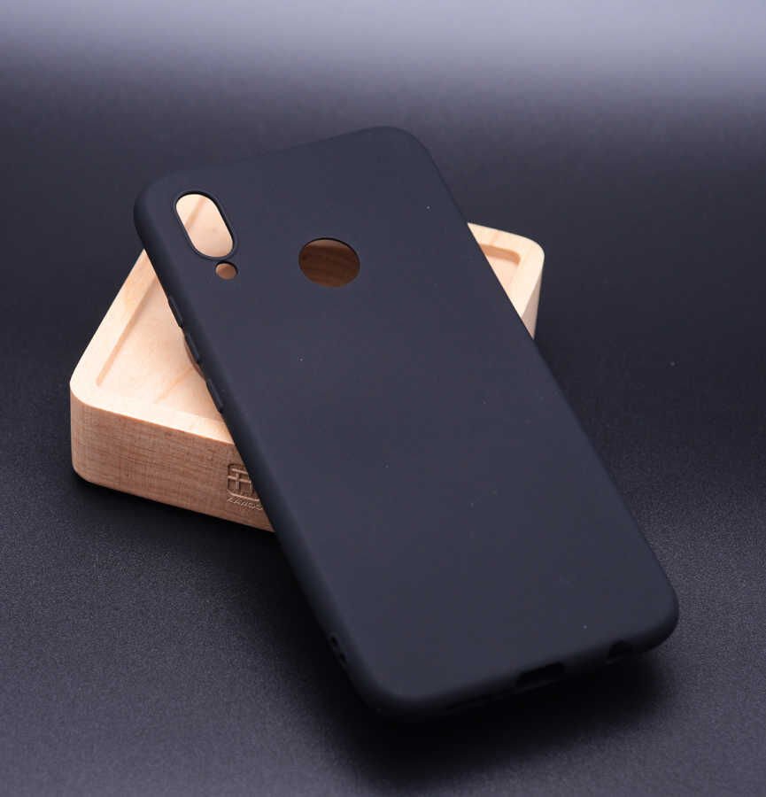 Huawei P20 Lite Kılıf Yumuşak Dokulu Soft Esnek İnce Mat Renkli Silikon Kapak (PREMİER) Gold