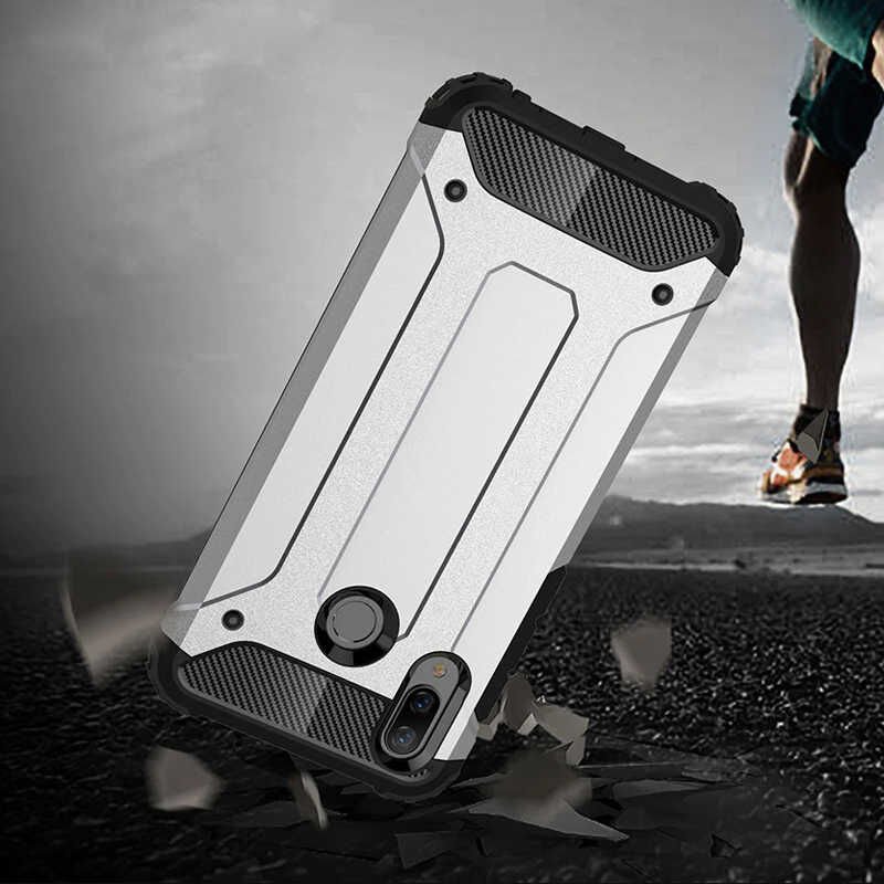 Huawei Honor 8C Kılıf Armor Köşe Korumalı Çift Katman Tank Zırh Kapak (CRASH) Gold