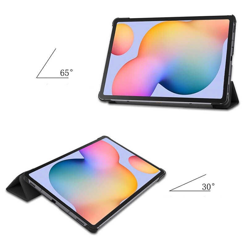 Lenovo Tab M10 Plus Fhd Tb-x606f 10.3'' Kılıf Arkası Silikon Pu Deri 360 Koruma (SC.) Lacivert