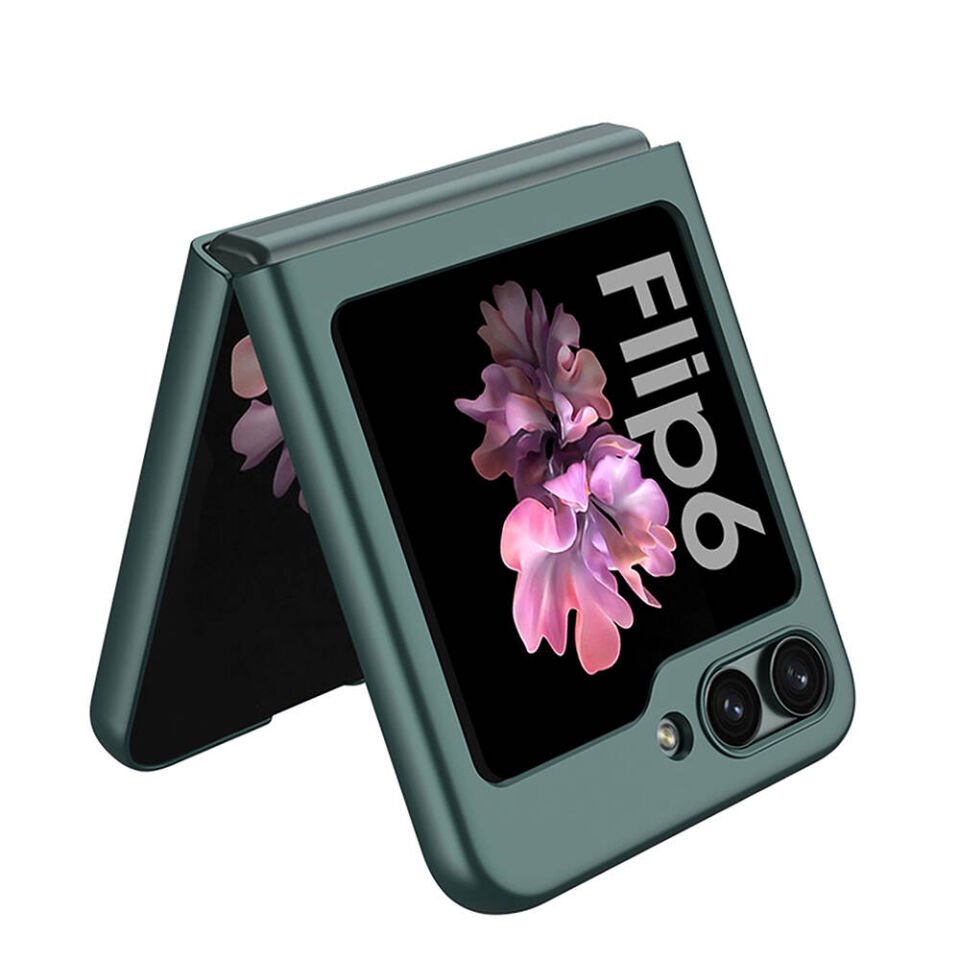 Samsung Galaxy Z Flip 6 Kılıf Mat Görünümlü Ultra İnce Sert Kıpta Kapak Siyah