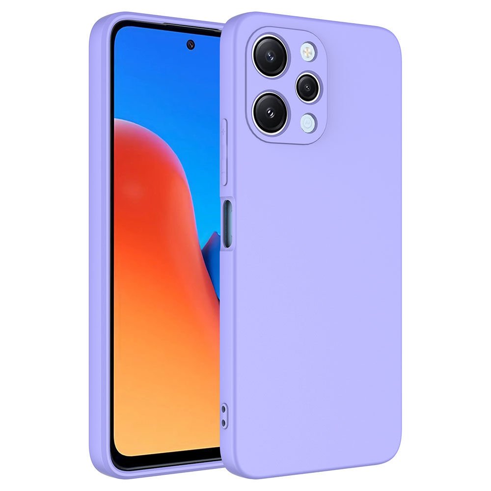 Xiaomi Redmi 12 Kılıf Kadife İç Yüzey Yumuşak Dokulu Kamera Korumalı Kapak (MARA) Lila
