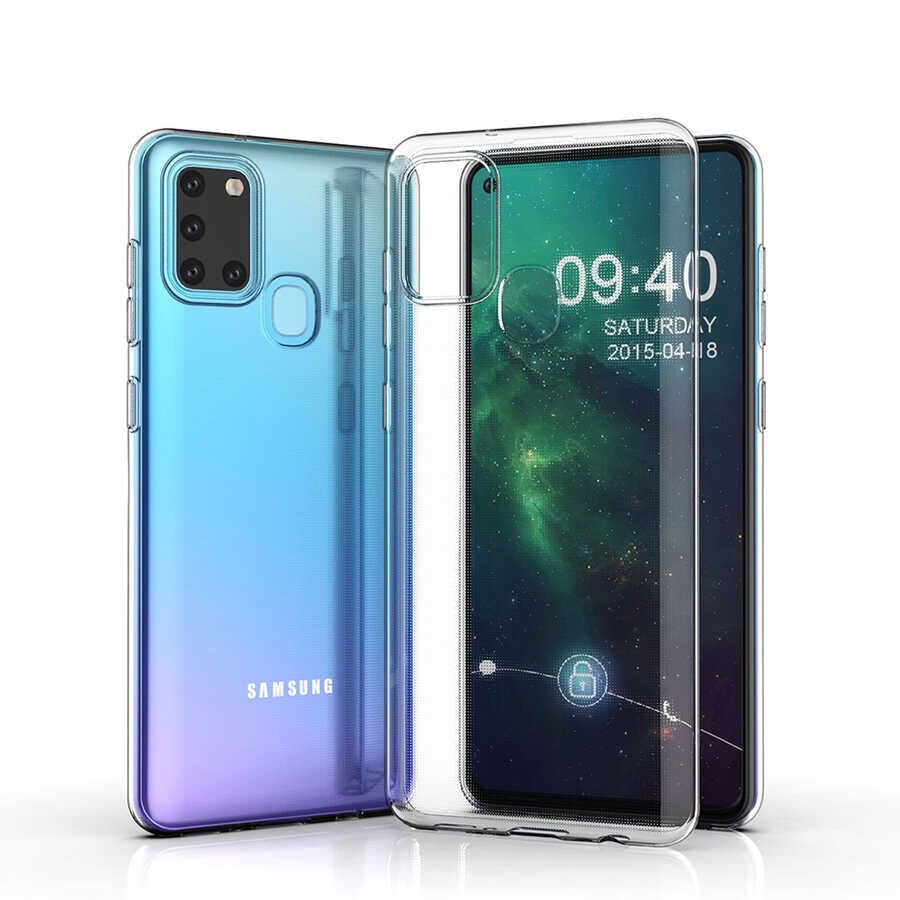 Galaxy A21S Kılıf HEPTEKİLETİŞİM Süper Silikon Kapak