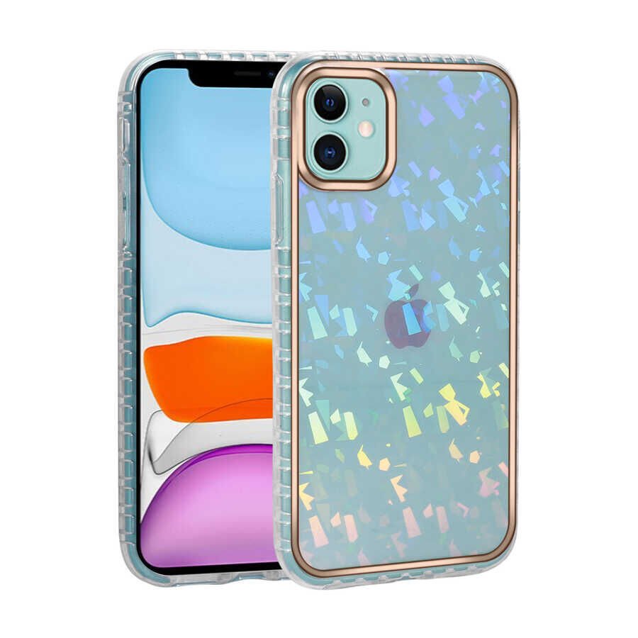 Apple iPhone 11 Kılıf Desenli Parlayan Transparan HEPTEKİLETİŞİM Avva Kapak