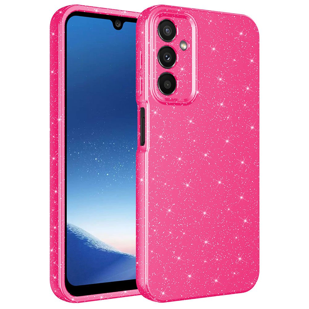 Samsung Galaxy A24 Kılıf Kamera Korumalı Simli Lüks HEPTEKİLETİŞİM Koton Kapak
