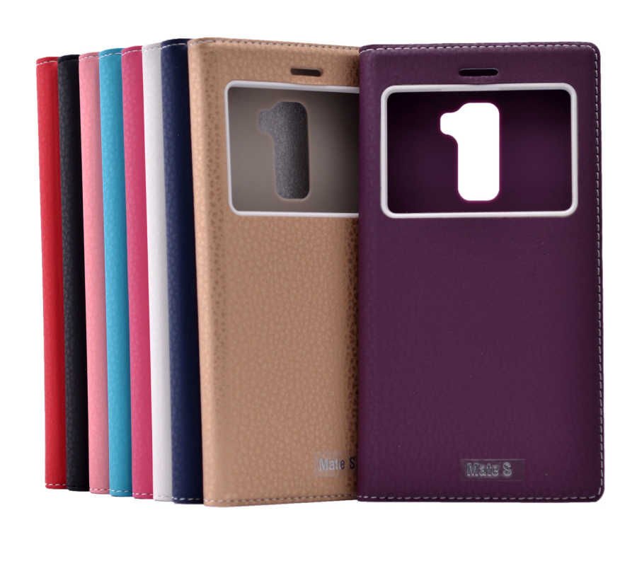 Huawei Mate S Kapaklı Kılıf Mıknatıslı 360 Tam Korumalı (DOLCE) Pembe Koyu