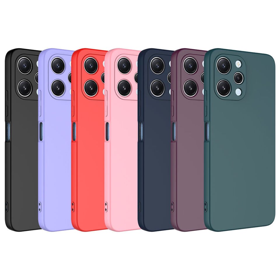 Xiaomi Redmi 12 Kılıf Kadife İç Yüzey Yumuşak Dokulu Kamera Korumalı Kapak (MARA) Koyu Mor