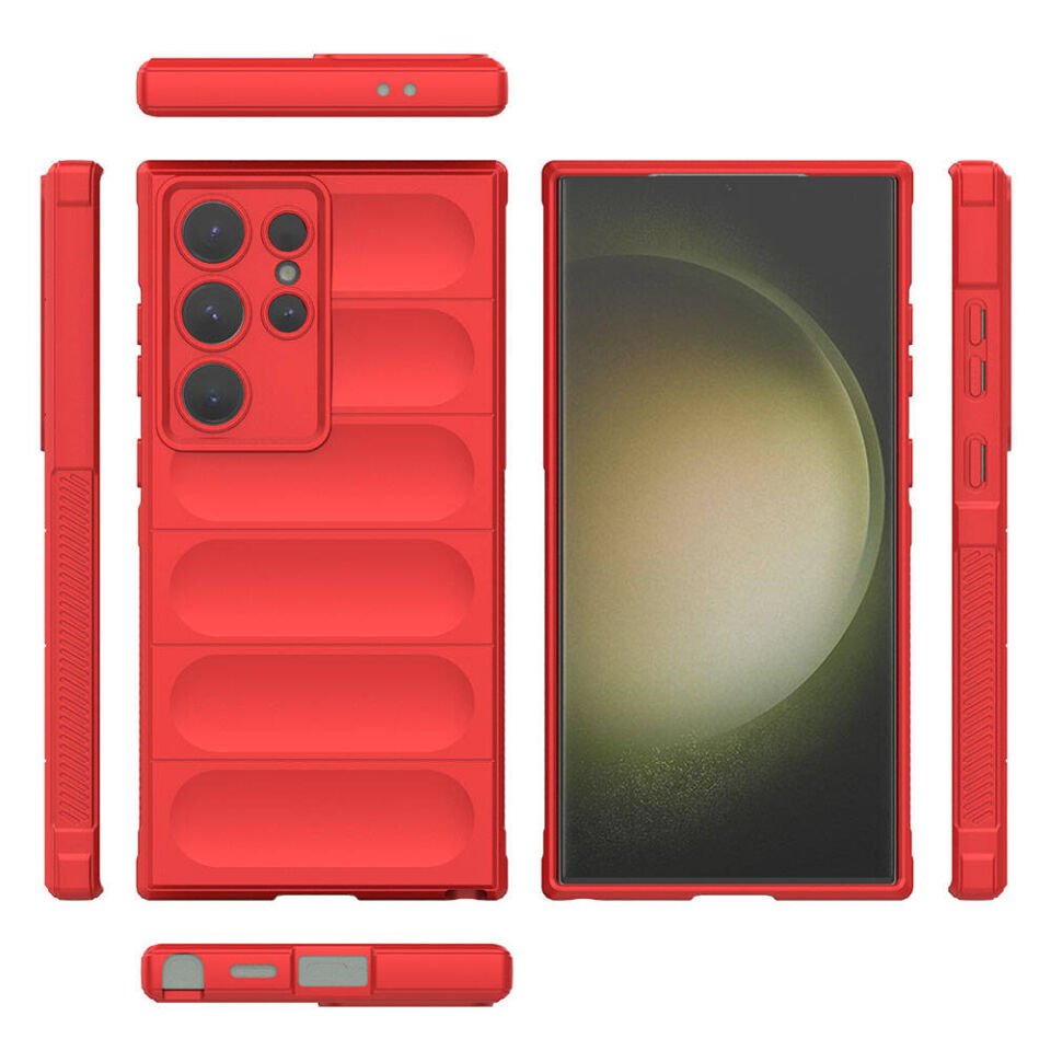 Samsung Galaxy S24 Ultra Kılıf Esnek TPU Oyuklu Arka Yüzey Tasarımlı HEPTEKİLETİŞİM Etnik Silikon Kapak