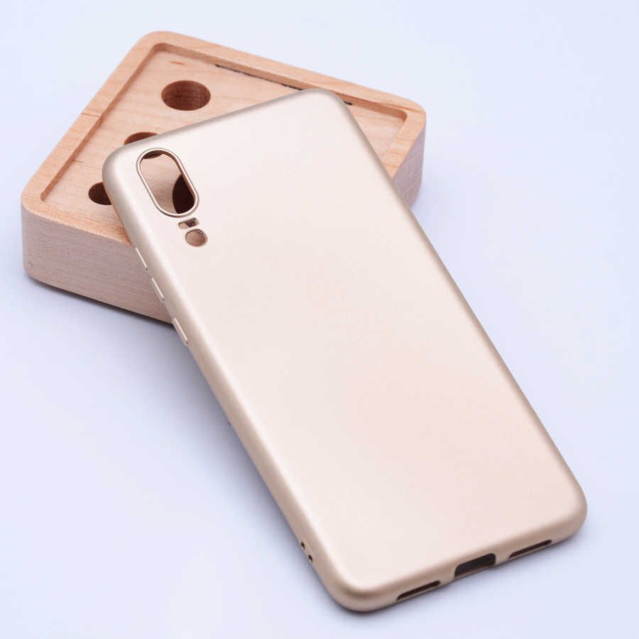 Huawei P20 Kılıf Yumuşak Dokulu Soft Esnek İnce Mat Renkli Silikon Kapak (PREMİER) Lacivert