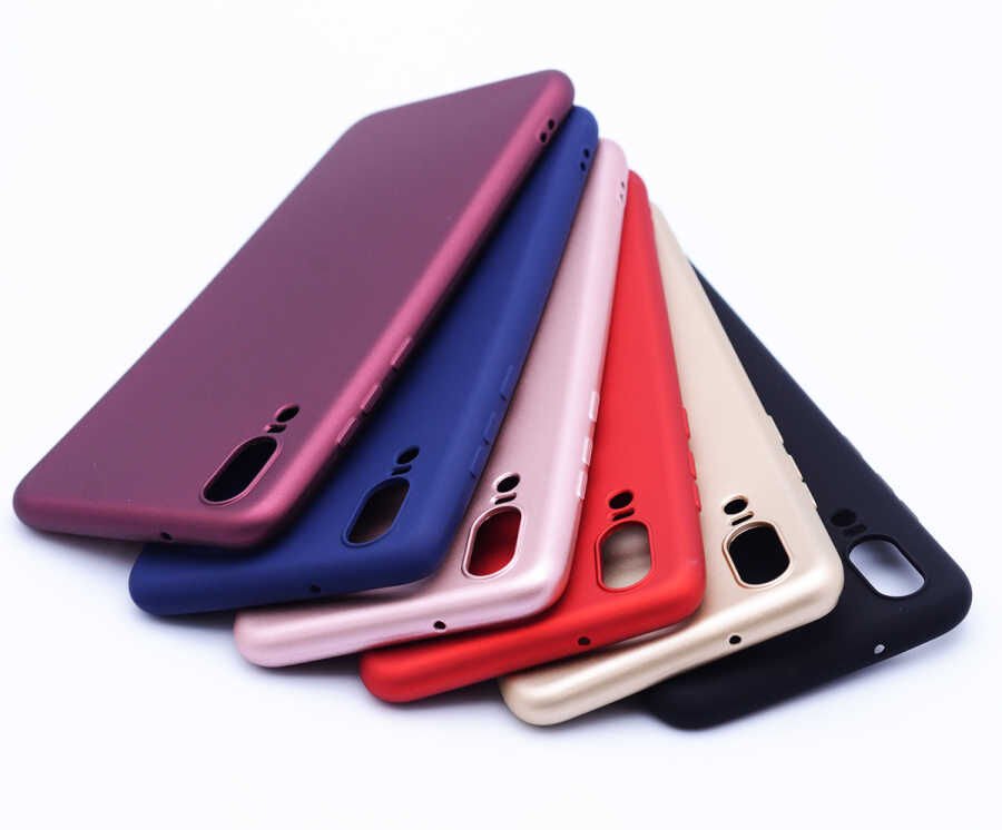 Huawei P20 Kılıf Yumuşak Dokulu Soft Esnek İnce Mat Renkli Silikon Kapak (PREMİER) Lacivert
